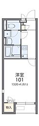 レオネクストアンクオーレ 1Kの間取図画像