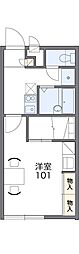 レオパレスルーエンハイム 1Kの間取図画像