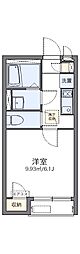 レオネクストリヴェール長田 1Kの間取図画像