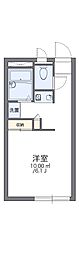 レオパレス大久保 1Kの間取図画像