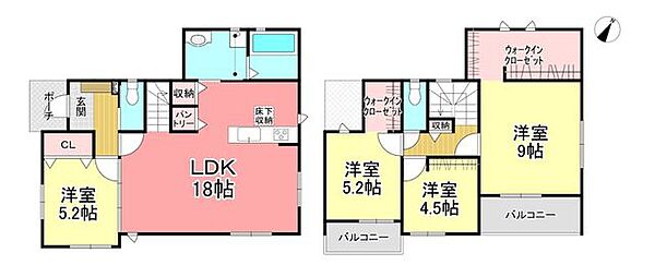 間取りを拡大表示