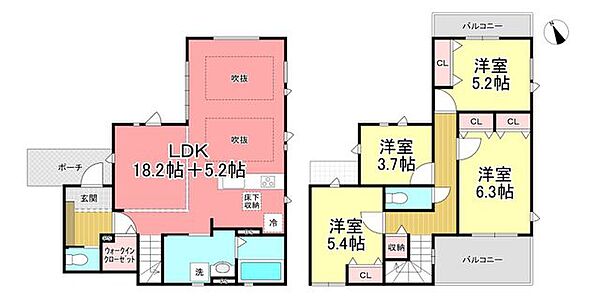 間取りを拡大表示