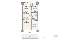 ライオンズ伊丹グランテラス 3LDKの間取図画像