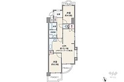 ヴェールメゾン昆陽池公園 3LDKの間取り