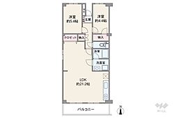 間取図画像 2LDK