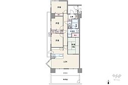 昆陽池西アーバンコンフォート 4LDKの間取図画像