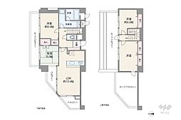 パレ北武庫之荘5 4LDKの間取図画像