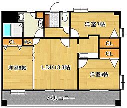 ニューリバー九工大駅前 2階