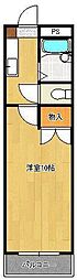 ロイヤルアミューズ72 1Kの間取図画像