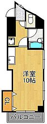 タツノビル 1Kの間取図画像