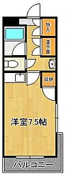 AC戸畑 1Kの間取図画像