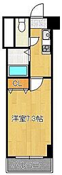 アリビオ八幡 1Kの間取図画像