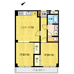 間取図画像 2LDK
