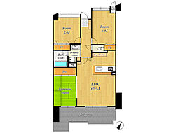 エイルスクエアピアフローラ小郡 3LDKの間取図画像