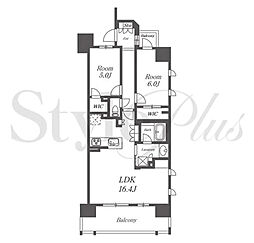 レーベン千種吹上AVANCA 2LDKの間取図画像