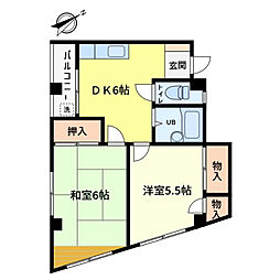 間取図画像 2DK