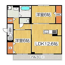 仮)D-room勝部3丁目新築工事 2LDKの間取図画像