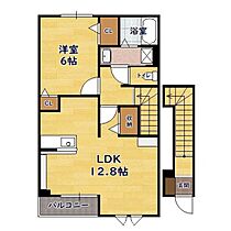 S.C.C.H-K 203 ｜ 滋賀県長浜市口分田町（賃貸アパート1LDK・2階・48.97㎡） その2