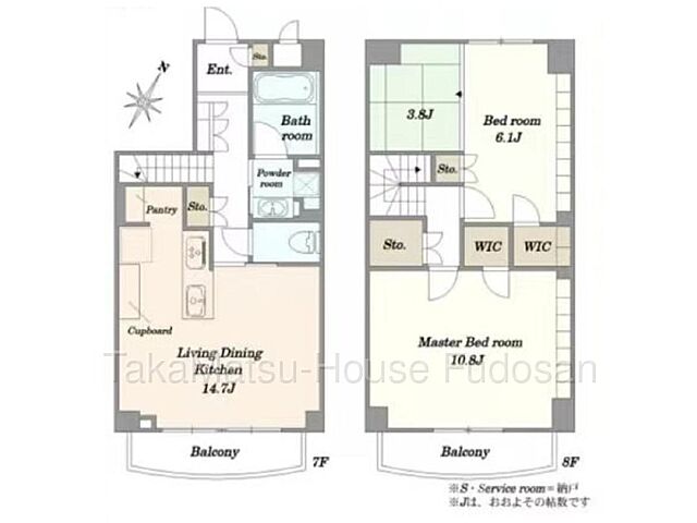 間取り スカーラ代官山 7階/-