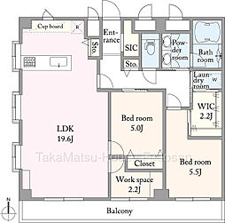 間取図画像 2SLDK