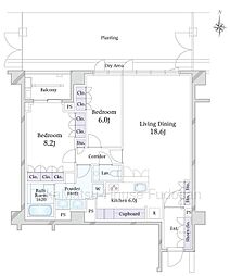 間取図画像 2LDK