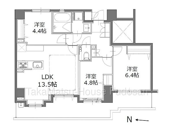 3LDK 65.69?