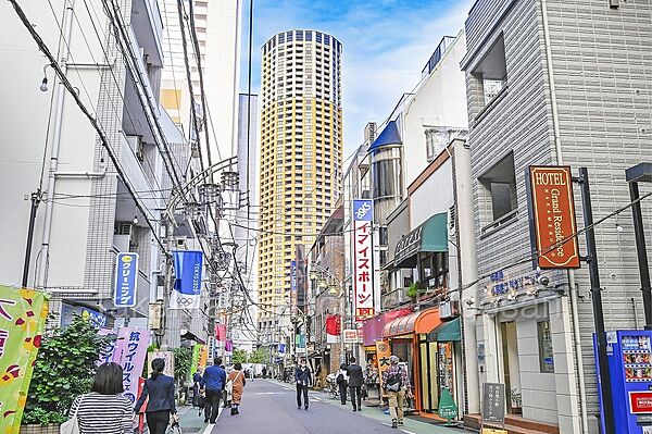 お洒落な雰囲気の商店街です