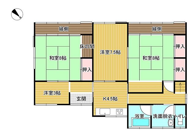 間取り 栃木市錦町7-46