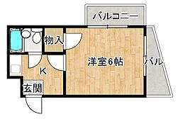 クリーンハイツ 1Kの間取図画像