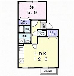 間取図画像 1LDK