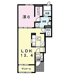 メゾン・ド・グラン 1LDKの間取図画像
