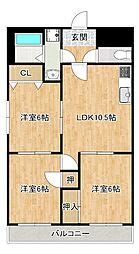 小郡NTビル 3LDKの間取図画像