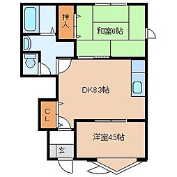 サン・マルコ 2DKの間取図画像