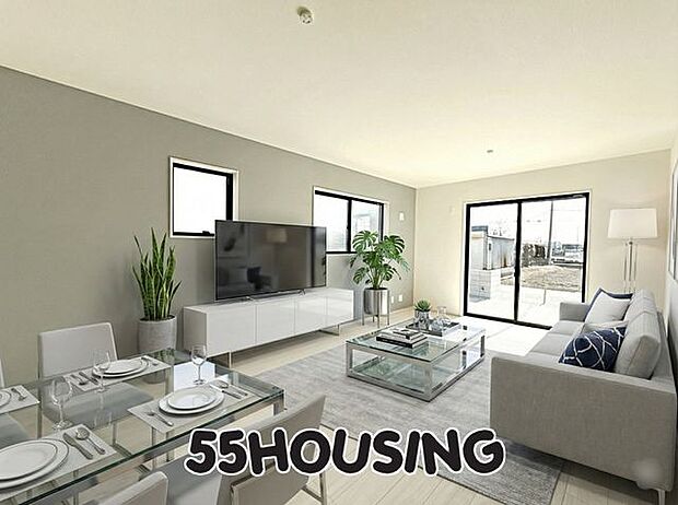 家具はCGで合成しています