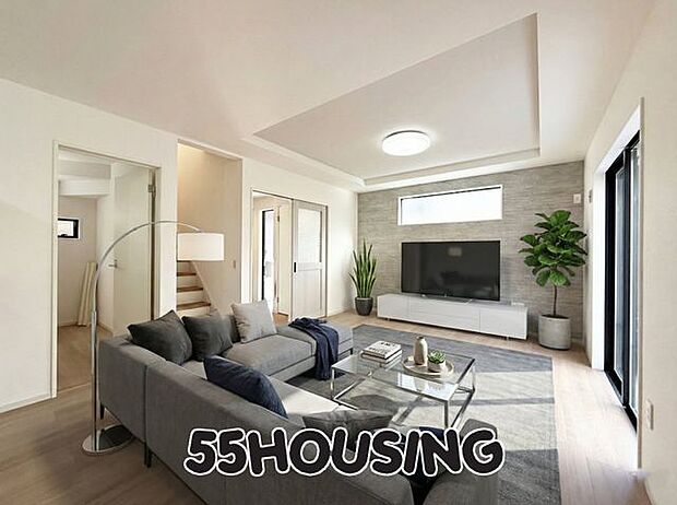 家具はCGで合成しています