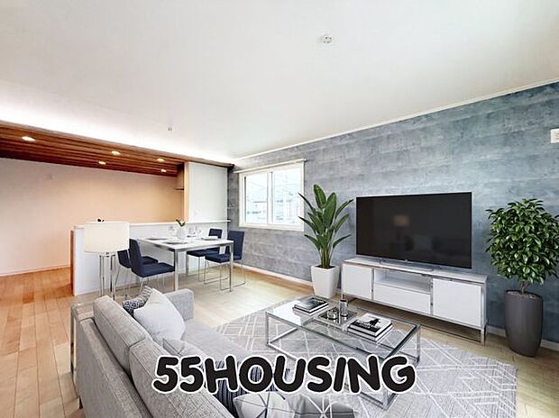 家具はCGで合成しています