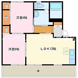 K-アントレC 2LDKの間取図画像