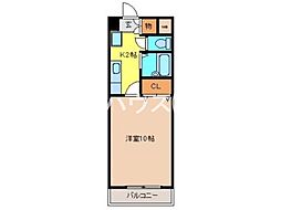 マウンテンビレッジー7田代 1Kの間取図画像