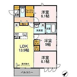 D-roomさくら 3LDKの間取図画像