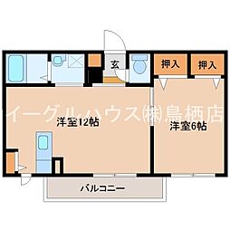 アーバンヒルズ五番館 1LDKの間取図画像