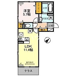 カーサステラ2 1LDKの間取図画像