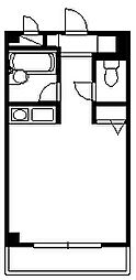 コンフォートラカンジー ワンルームの間取図画像
