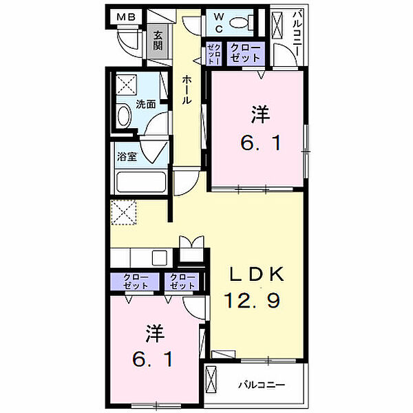 同じ建物の物件間取り写真 - ID:227080071357