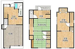 豊中市服部豊町2丁目テラスハウス