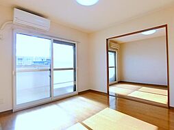 長野電鉄長野線 朝陽駅 徒歩10分の賃貸マンション 1階2LDKのリビング/ダイニング