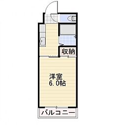 長野電鉄長野線 本郷駅 徒歩1分の賃貸マンション 3階1Kの間取り
