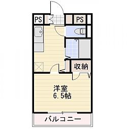 JR信越本線 長野駅 徒歩13分の賃貸アパート 1階1Kの間取り