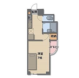 JR信越本線 長野駅 徒歩5分の賃貸マンション 3階1Kの間取り