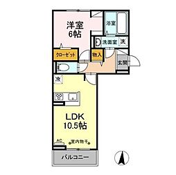 間取図画像 1LDK