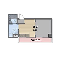 平和ポエム街 ワンルームの間取図画像